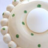 Luna Tall Polka Emerald Wall Lamp