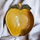 Vintage flat fruit basket in the shape of fruit apple autumn
