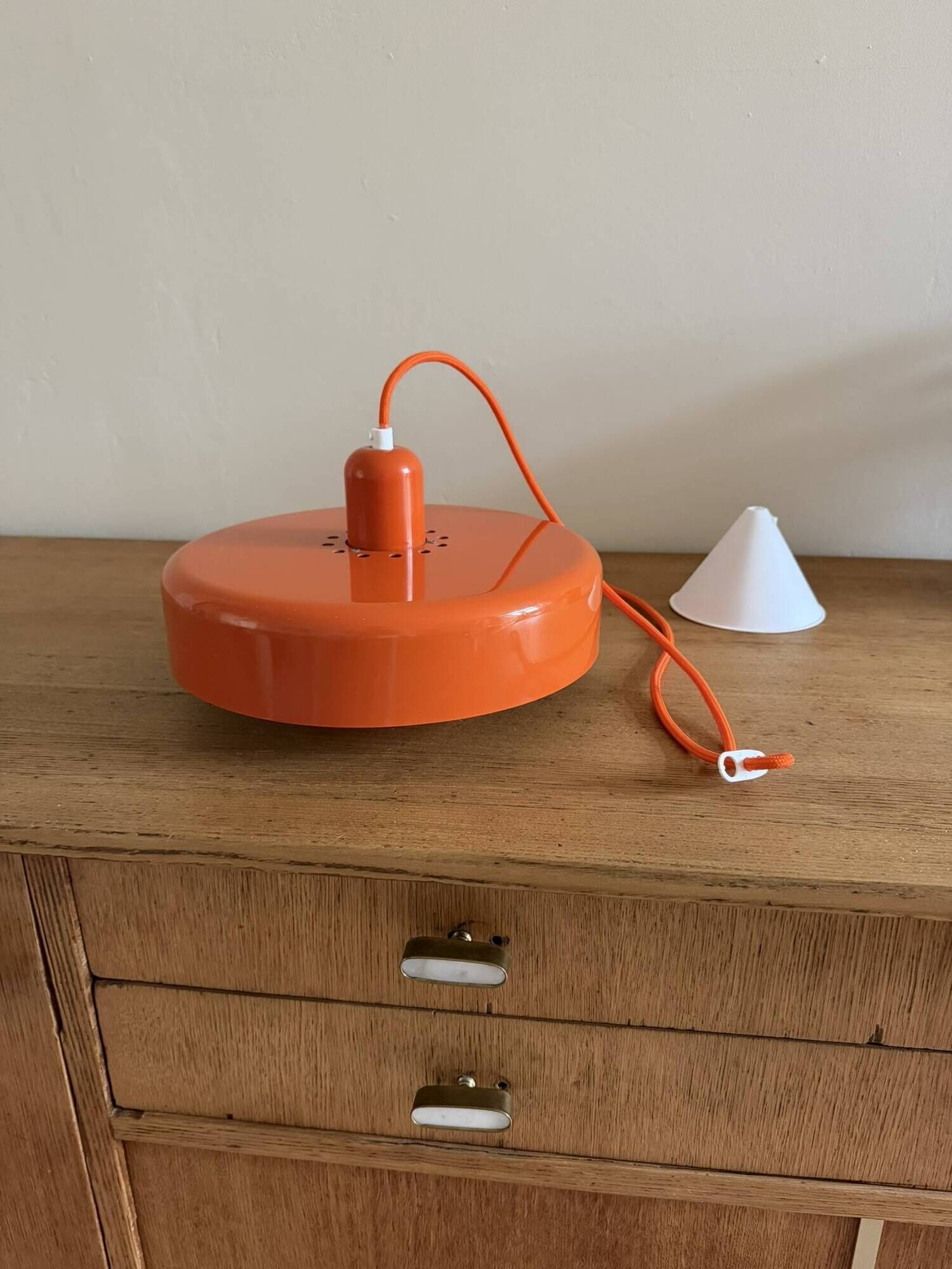 Vintage Vitrika Gogo - Dan Heerso - 1970s space age lamp - Danish design lamp