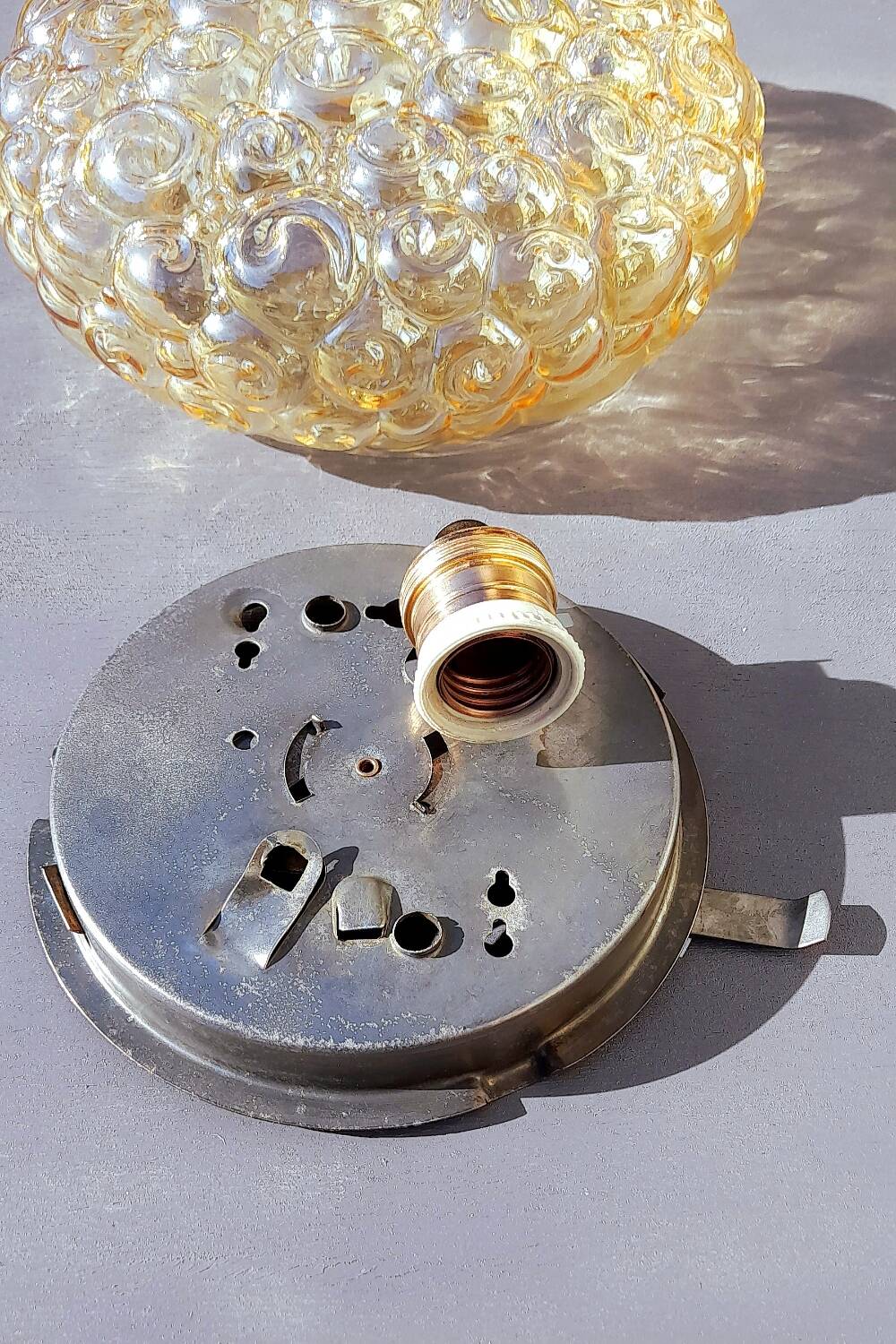 Ceiling light Helena Tynell snails 70s