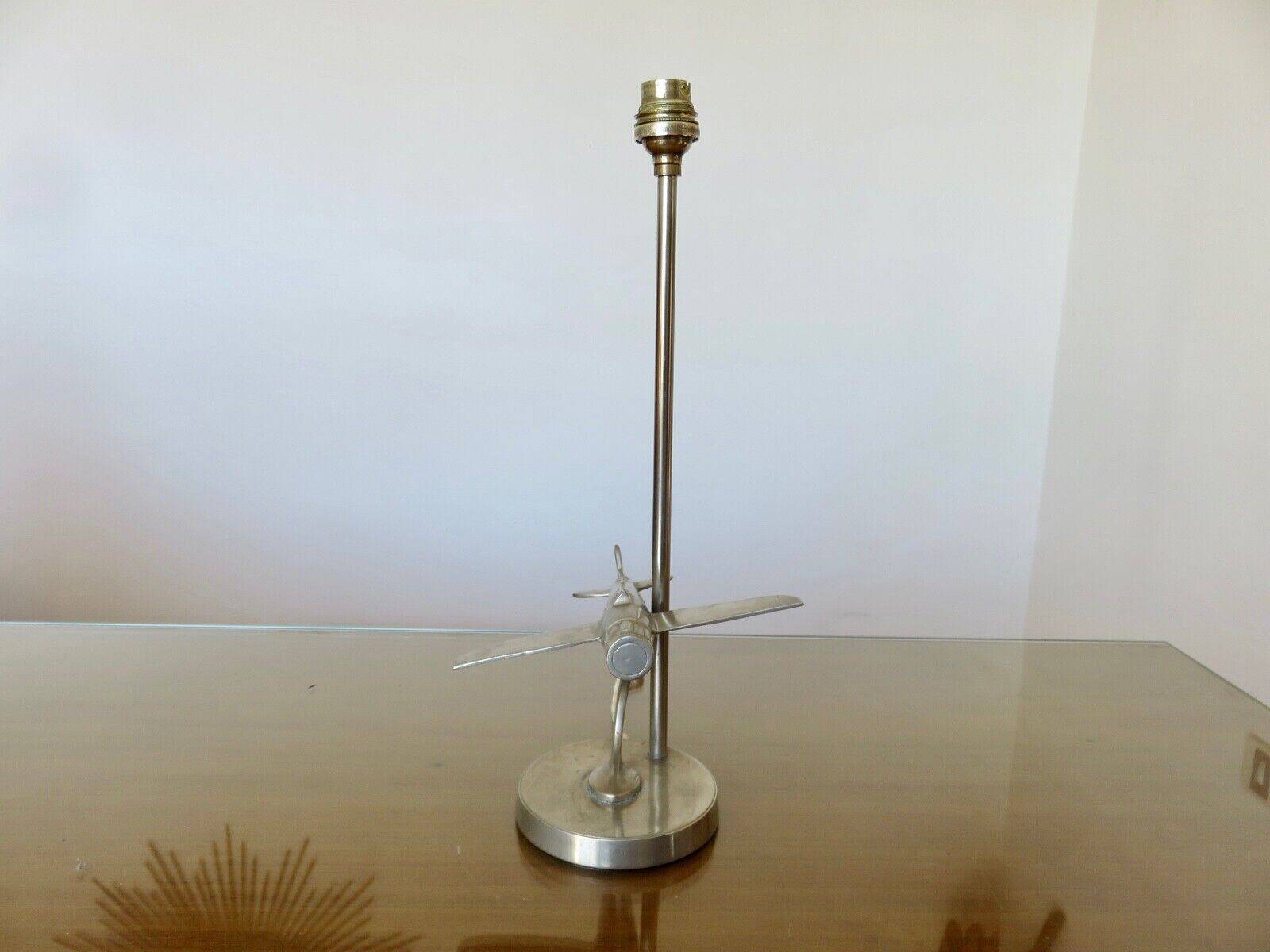 “Airplane” lamp in nickel-plated brass from the 40s and 50s