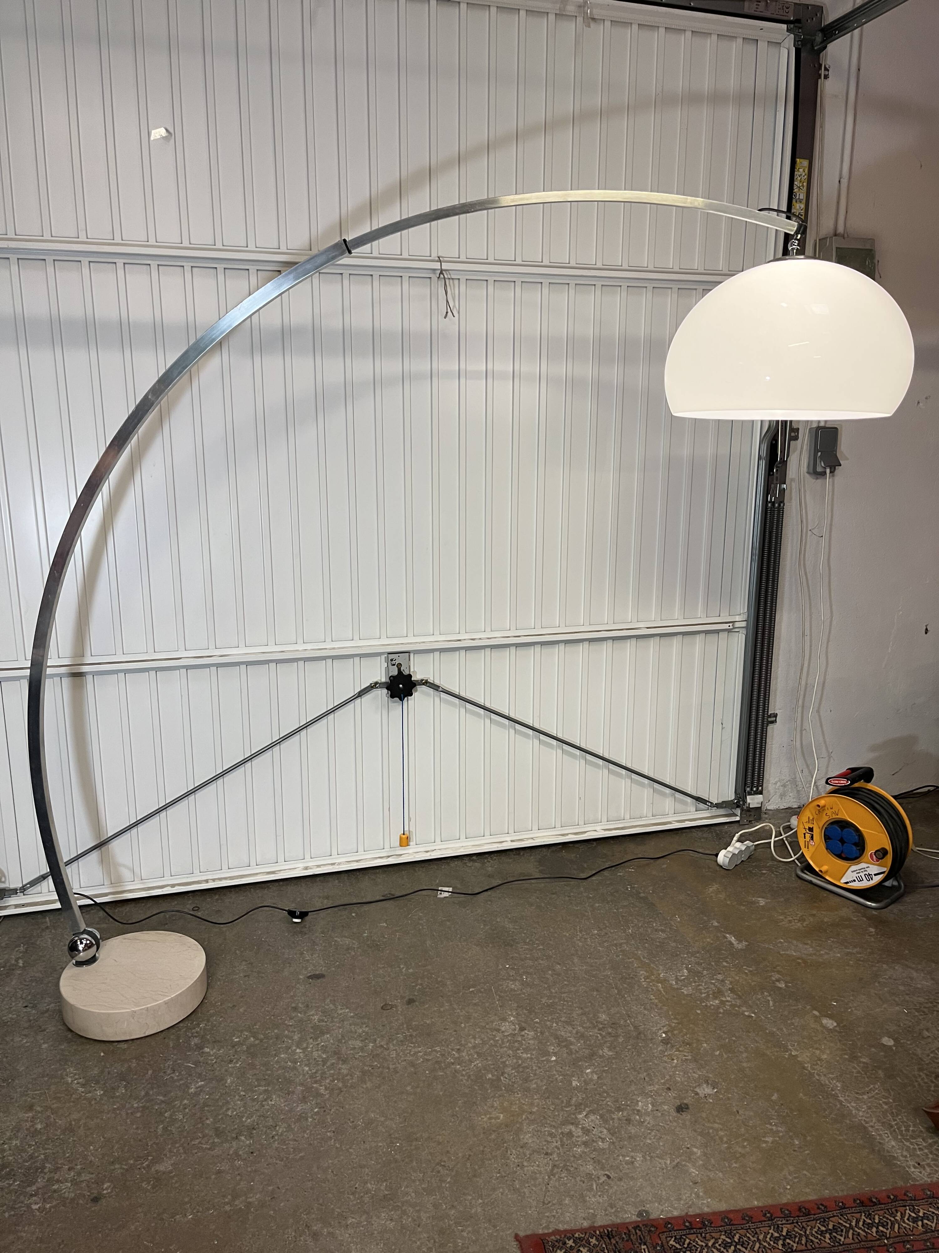 Designer arc floor lamp from the 70s