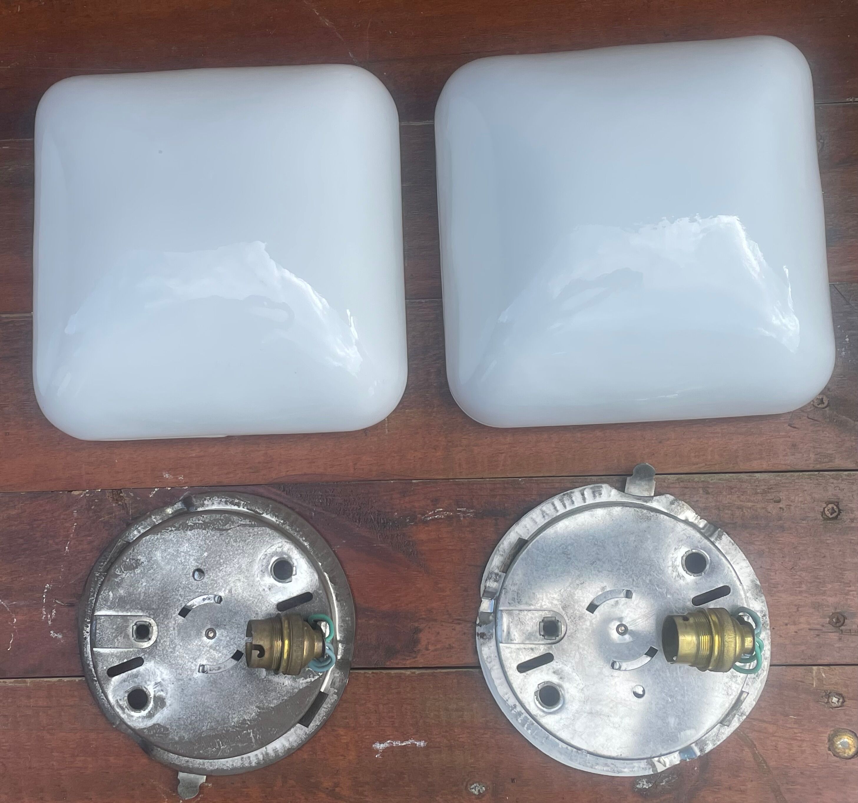Set of 4 ceiling lights year 70