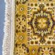 Tapis sarouk vintage moutarde