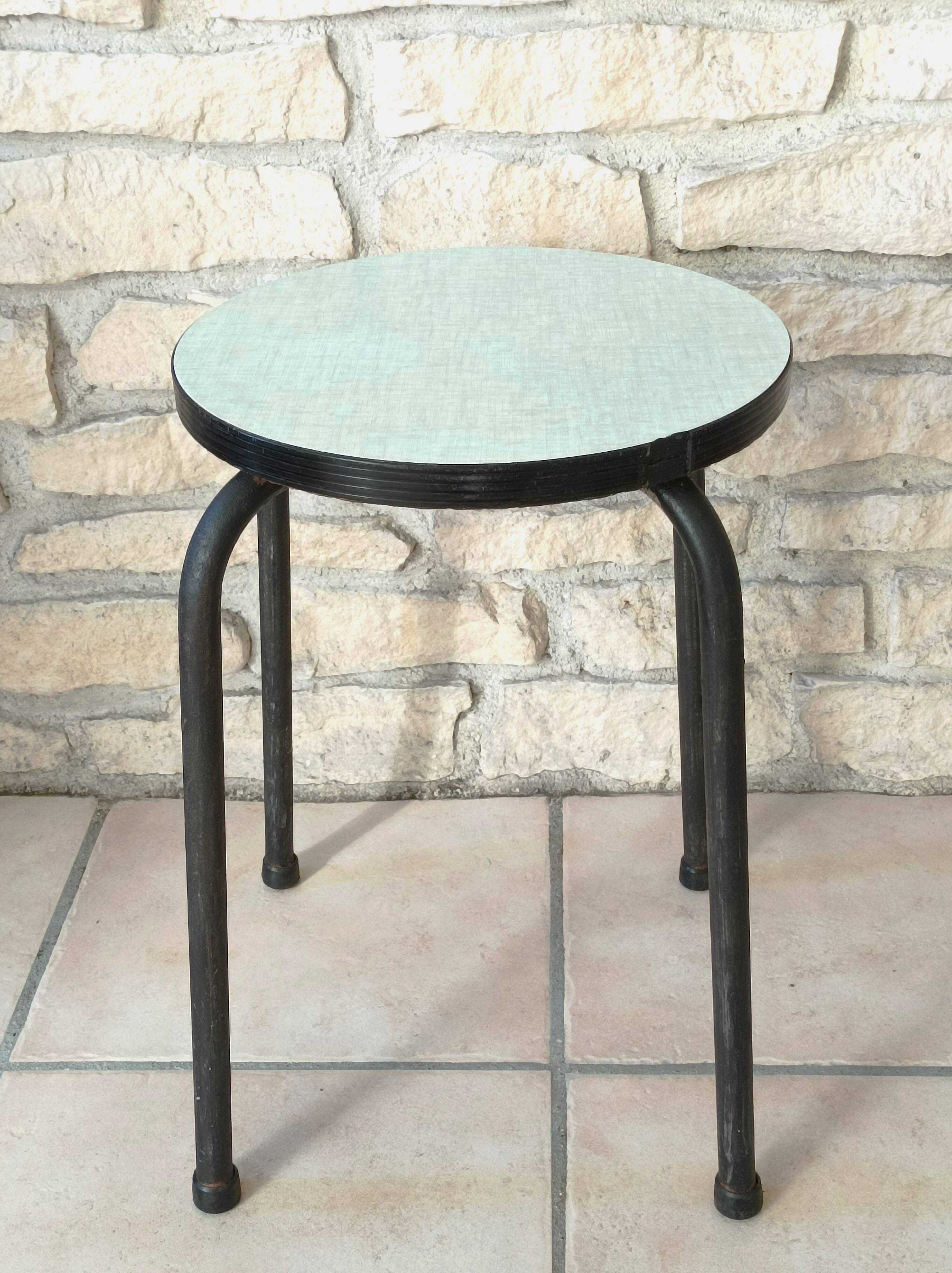 Round formica stool