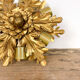 Set of two vintage golden banci firenze flower ceiling lamps small