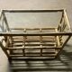 Vintage rattan wicker coffee table