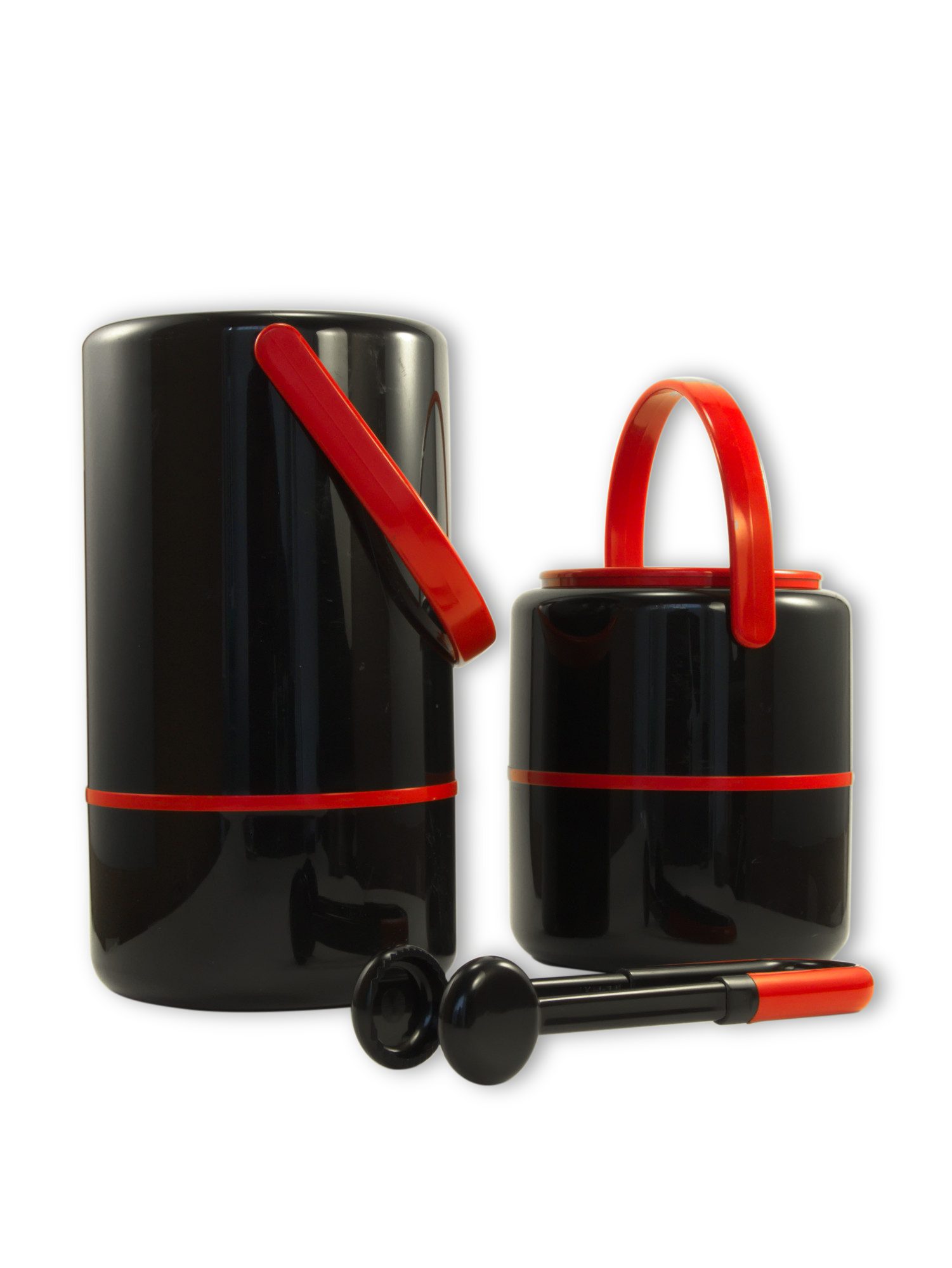 Bottle & black and Red ice bucket bucket