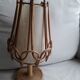 Vintage rattan lamp by Louis Sognot