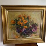 Painting Still life of flowers Oil on canvas