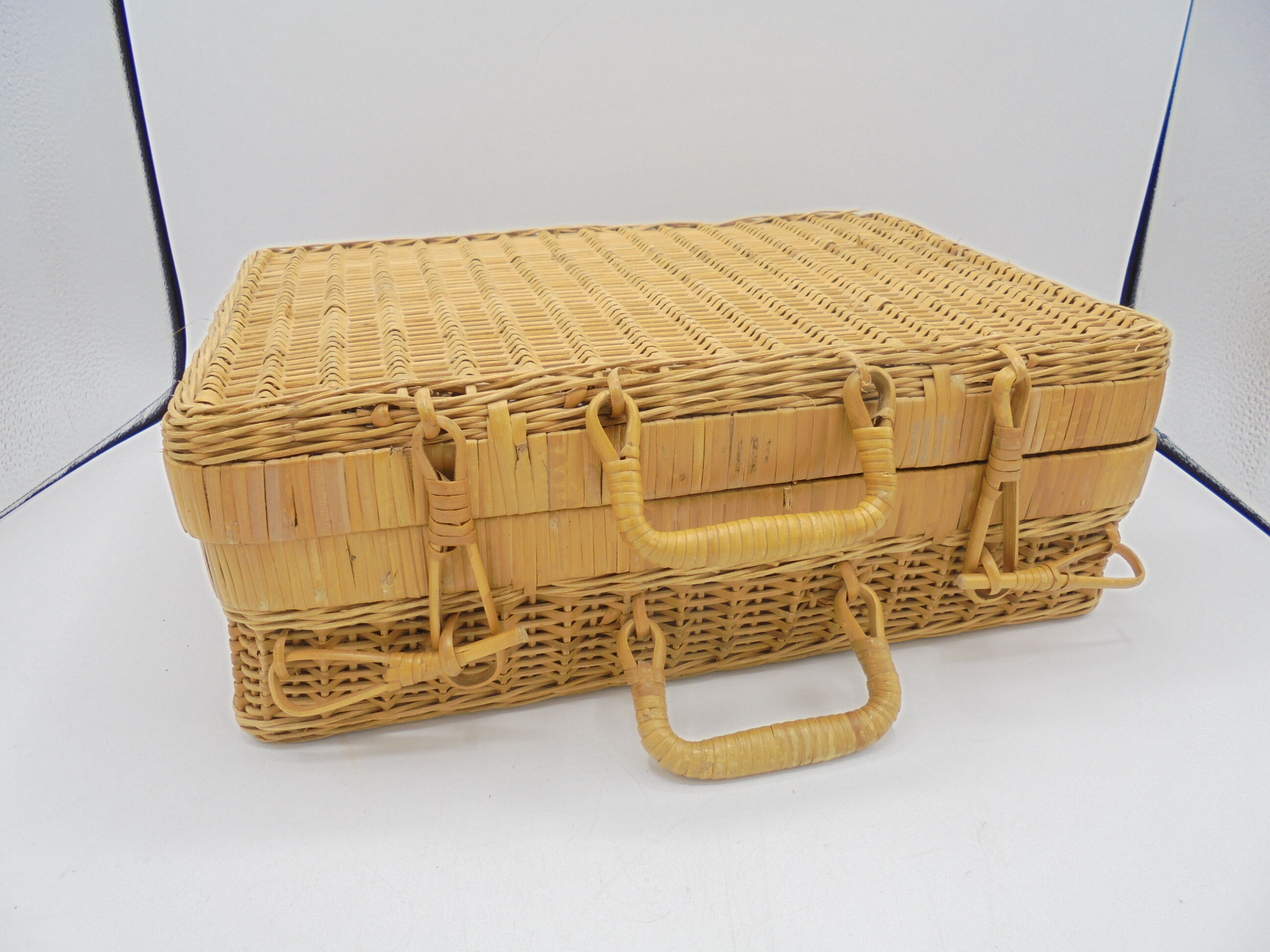 Wicker suitcase