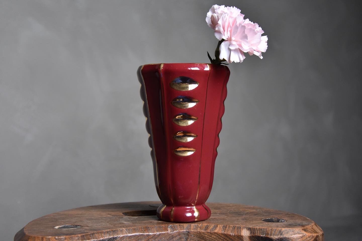 Vintage red vase