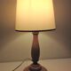 Turned wood lamp vintage 60s-70s