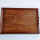 Grand plateau de service en bois massif vintage