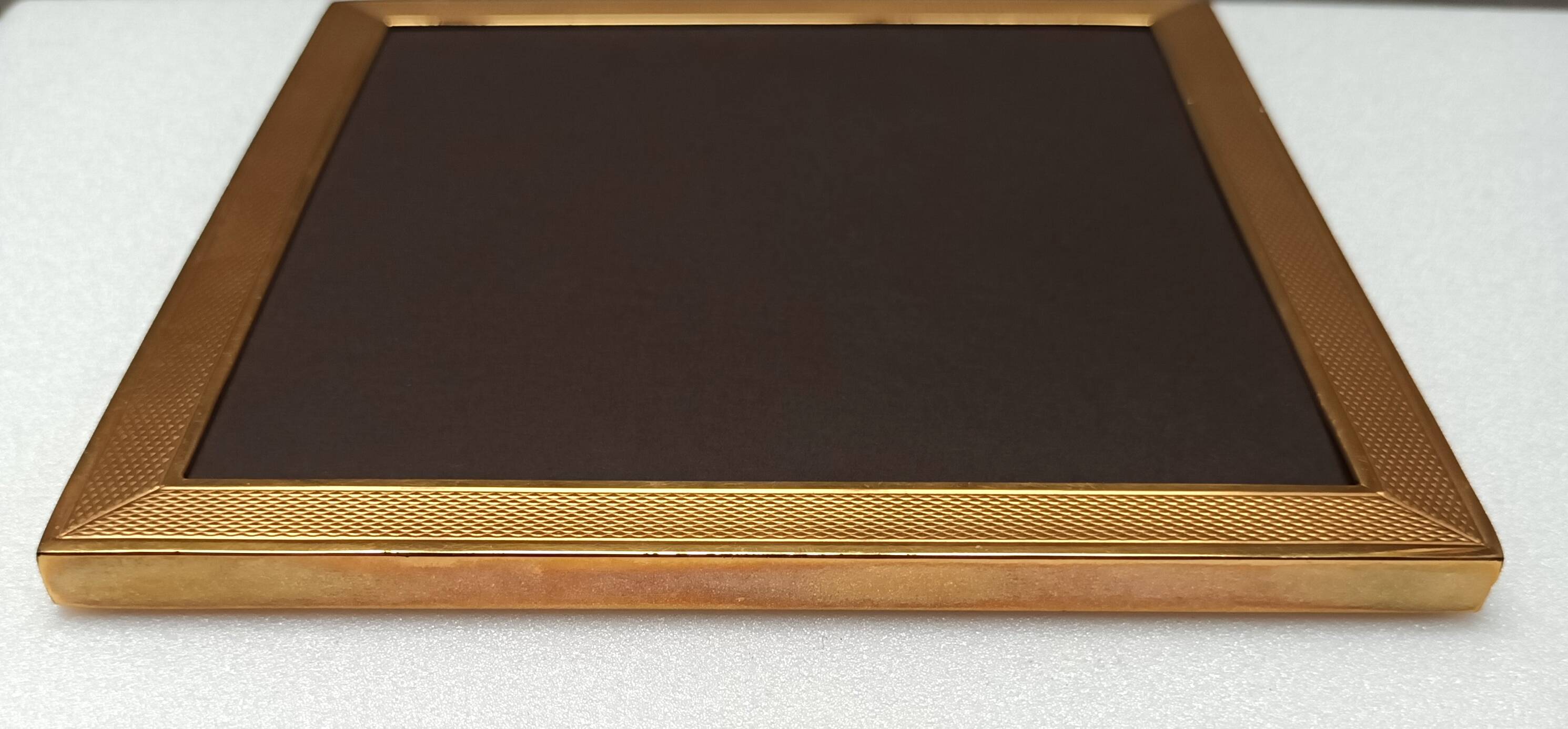 Golden square frame Italy circa 1970