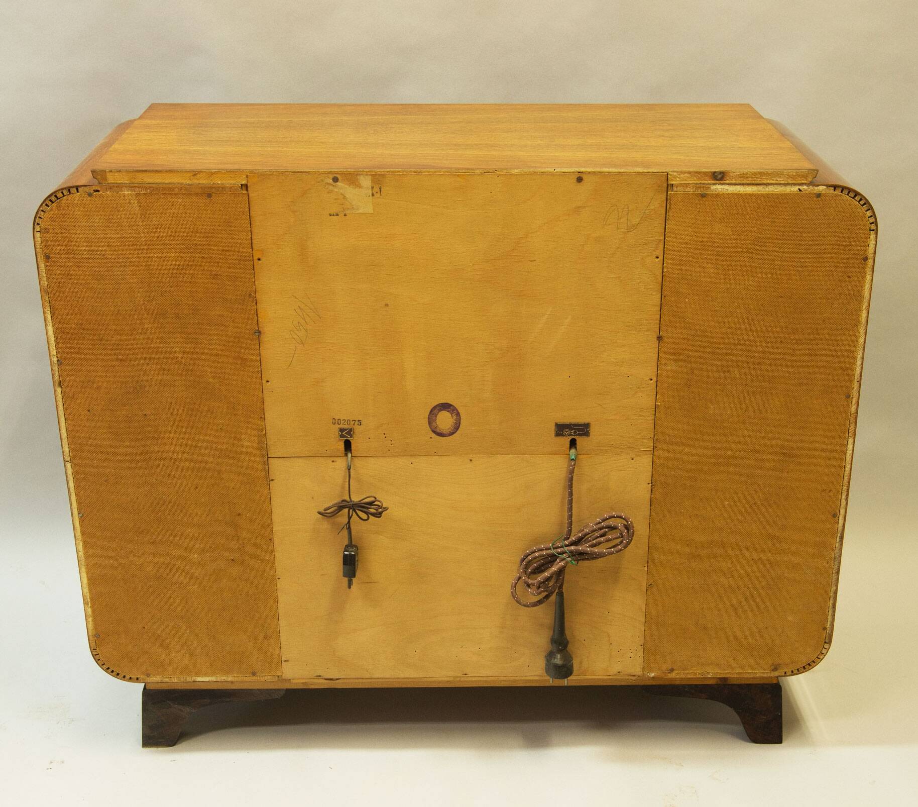 1950s Jindřich Halabala Record Cabinet – Walnut Mid-Century Design Icon