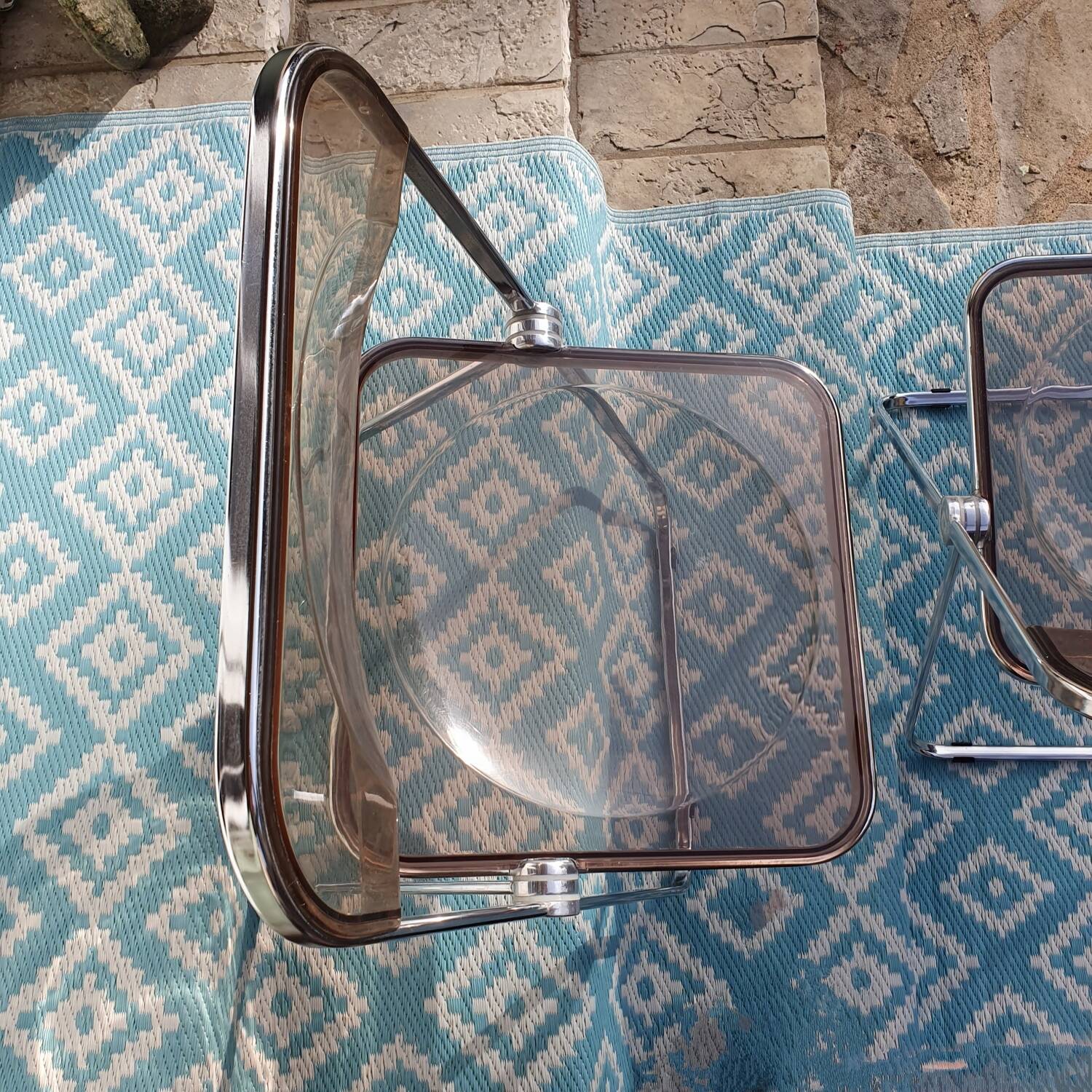 2 Folding chairs by Giancarlo Piretti for Castelli, Italy