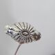 Silver metal sauce ladle