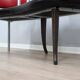 1990s Italian black and red post modern design bench