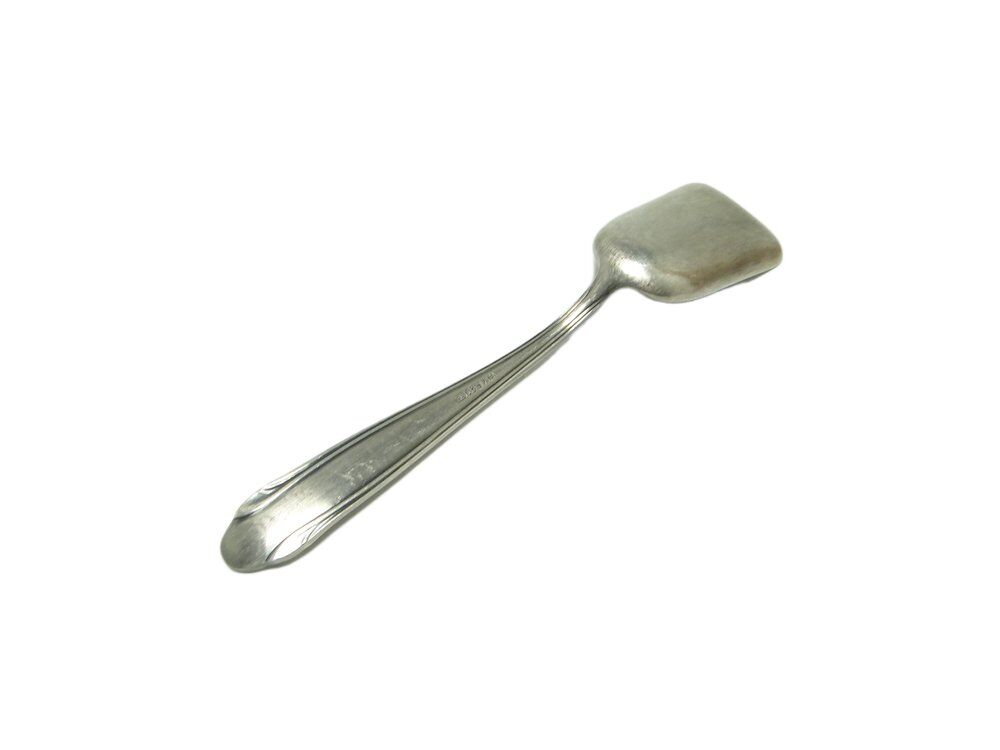 Cuillère à sel en argent Art Déco, années 1930