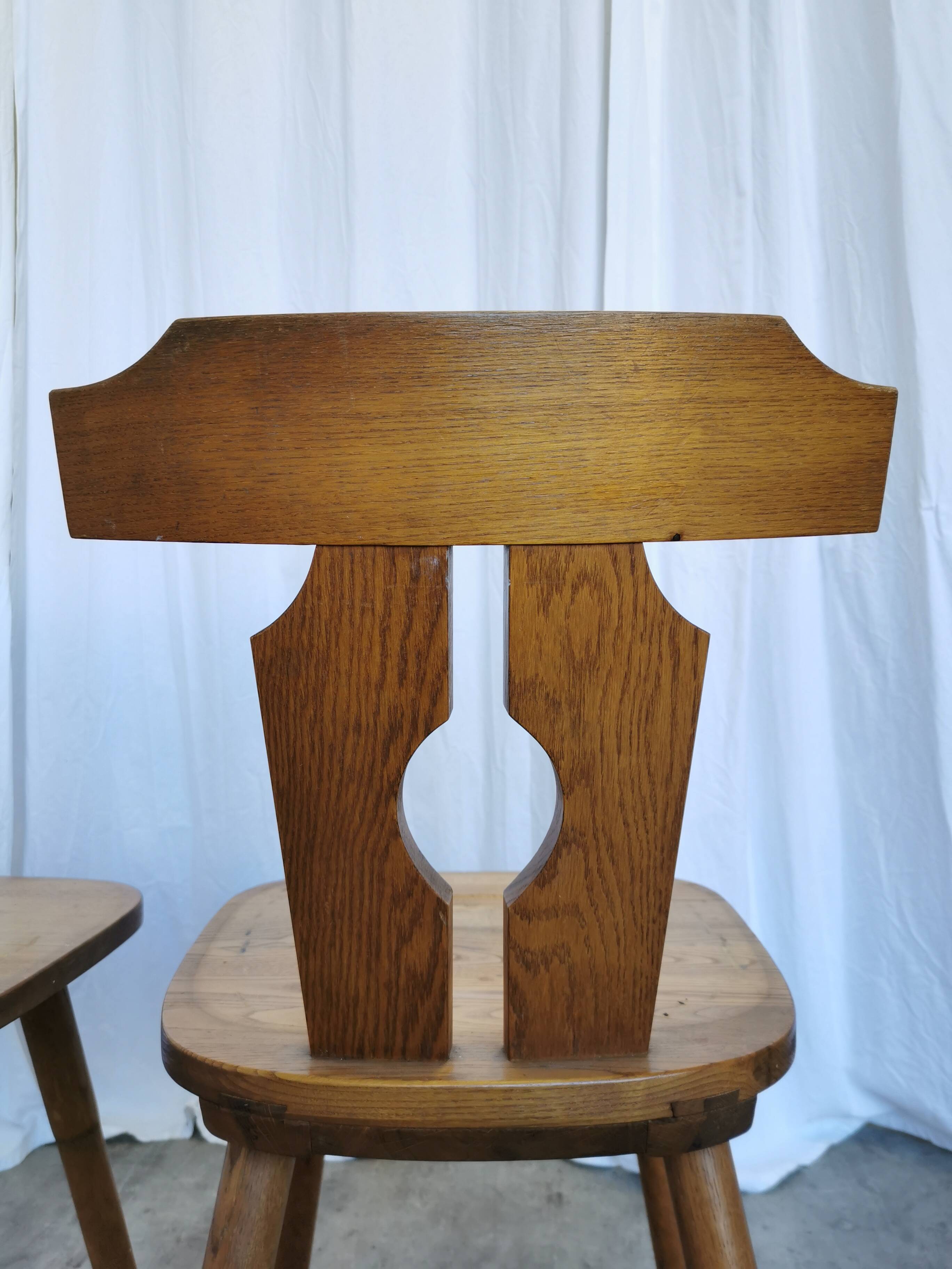 Set of 2 Vintage Wooden Tyrolean Dining Chairs by Ruko Sessel Alois Koller