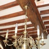 Dutch chandelier gold metal