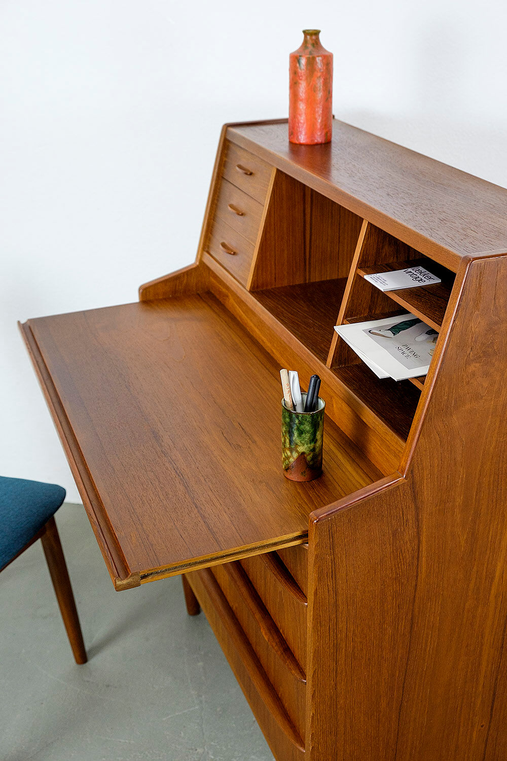 Teak Secretary by Christian Møller Möbelsnedkeri, 1960s