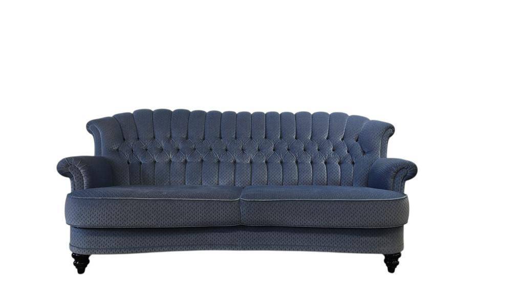 Vintage blue sofa / couch / settee