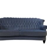 Vintage blue sofa / couch / settee