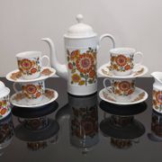 Porcelain coffee service Model Regina Bavaria Germany Vintage70'S
