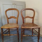 Pair of old wooden chairs