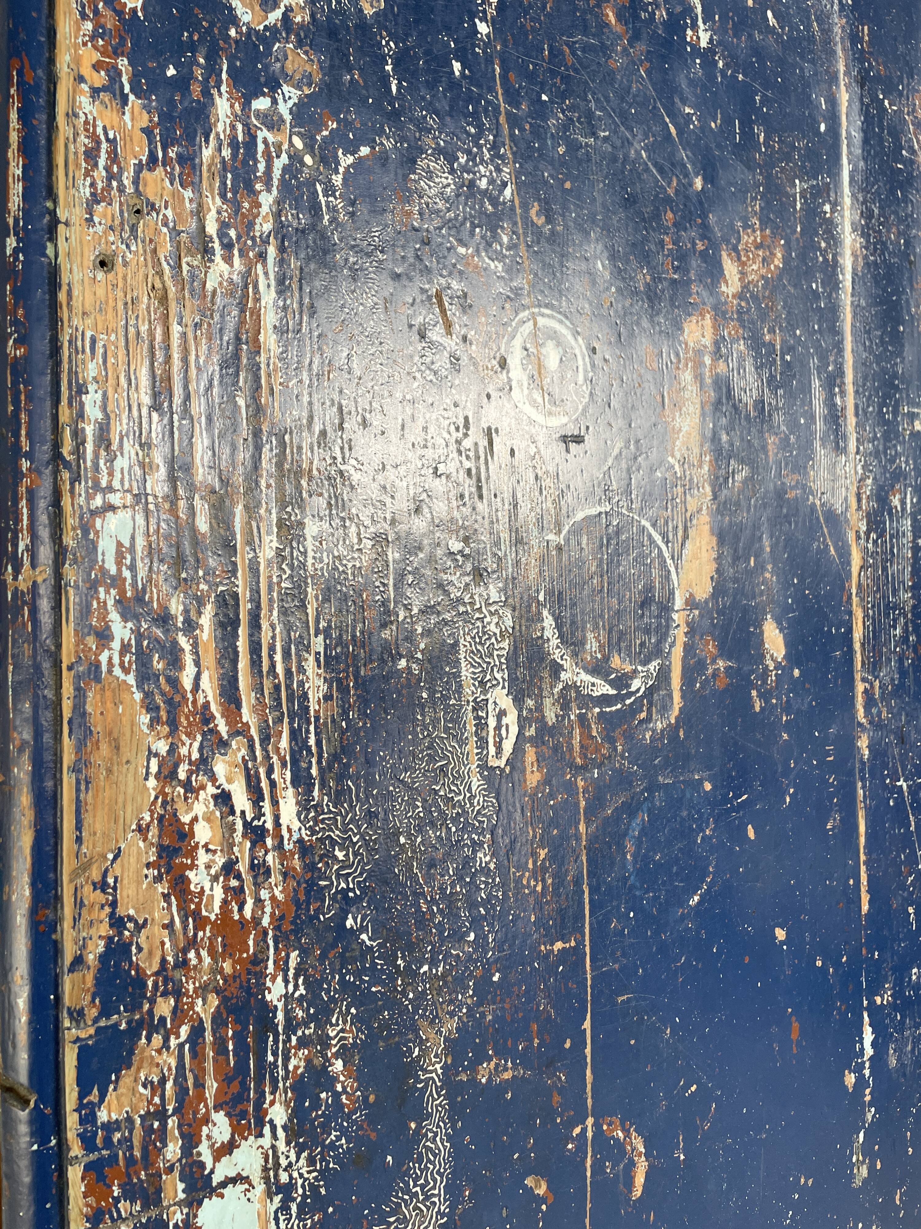 Commercial bank weathered wood panel.