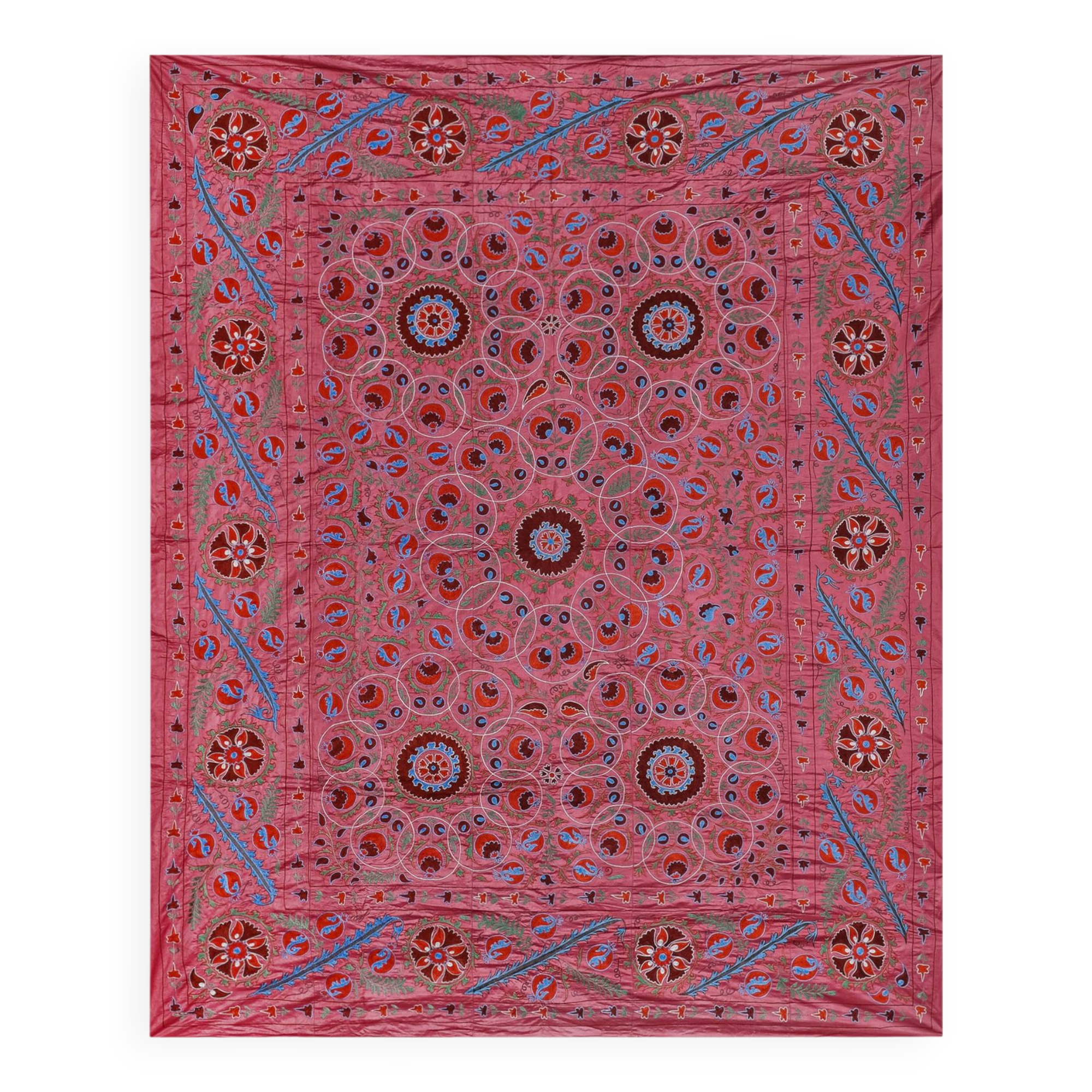 Hand knotted rug, vintage Turkish rug 245x299 cm