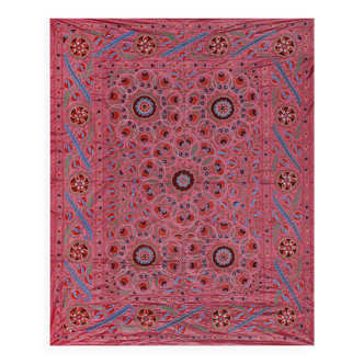 Hand knotted rug, vintage Turkish rug 245x299 cm