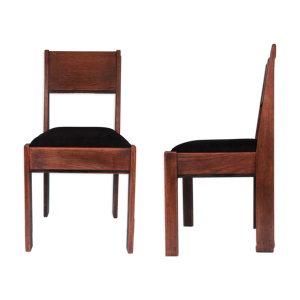 2 chaises par J.A. Muntendam Pour L.O.V. Oosterbeek 1920