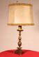 17th Century Bronze Candle Holder Mounted as a Lamp with Its Parchment Shade
