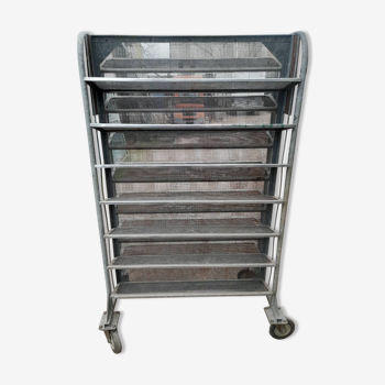 Double metal shelf 1960 70