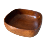 Square teak bowl