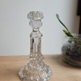 Small molded glass candlestick