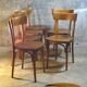 Série de 6 chaises Thonet 1960 bistrot