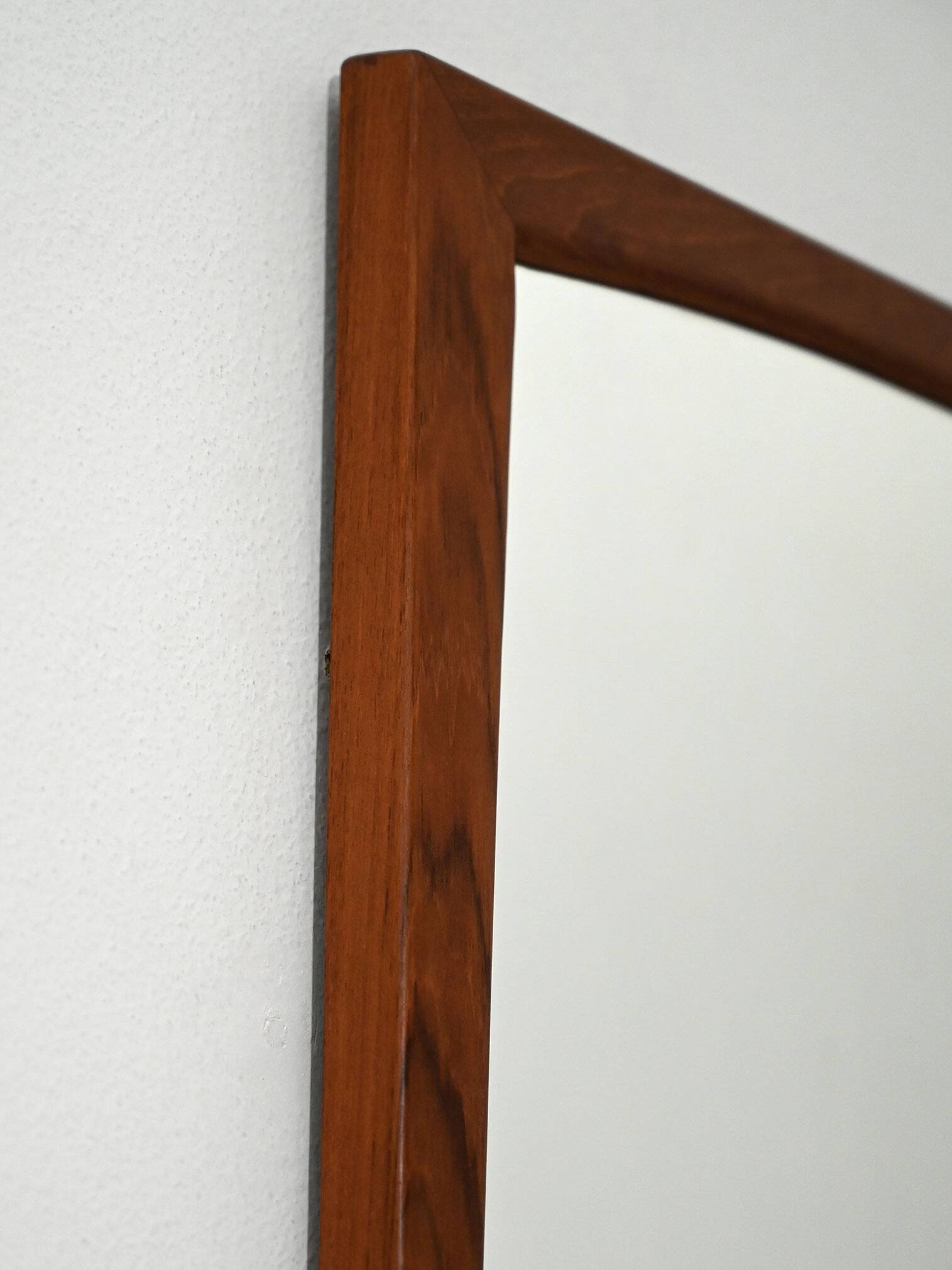 Danish rectangular teak mirror by Aksel Kjersgaard