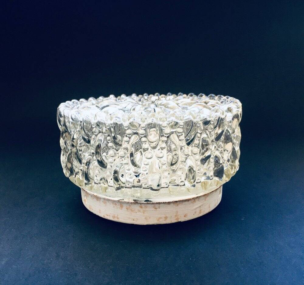 Wall lamp in glass by Helena Tynell for Glashütte Limburg, 1960s