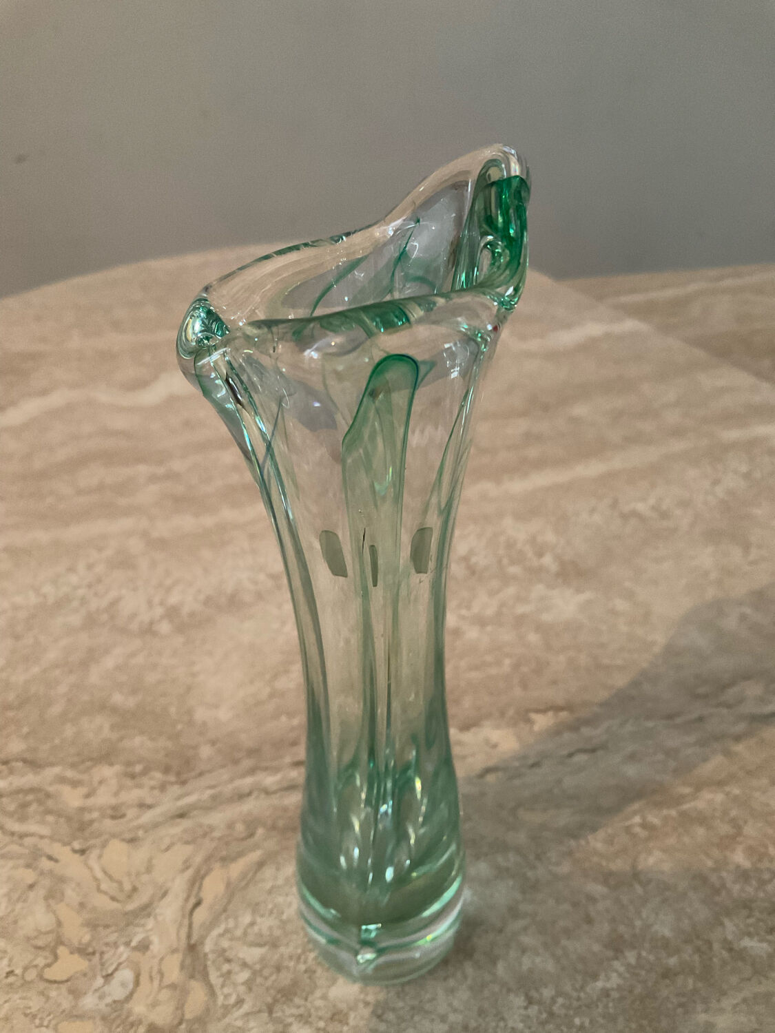Vintage crystal-Holland soliflore vase