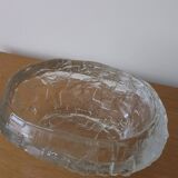 Demant brutalist glass dish by Göte Augustsson | Ruda Sweden | 1960s