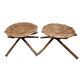 Tabourets en rotin africains vintage, années 190