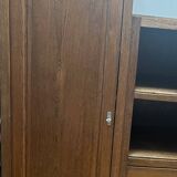 Wooden cabinet with drawers and shelves