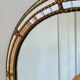 Large vintage Spanish Venetian-style wall mirror, brass, 1980s Hollywood Regency