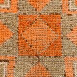 3x9 Vintage Brown & Orange Runner Rug, 84x285Cm