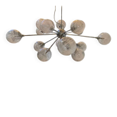 Lustre Sputnik 15 boules filament de verre