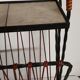 Review door / piece of vintage sofa, wrought iron /scoubidou 60s